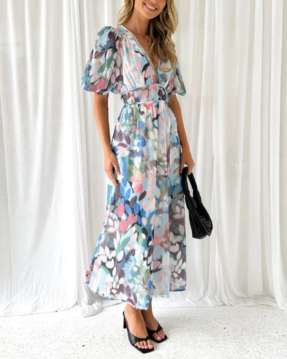 Annie - Boho Floral Maxi Dress 1