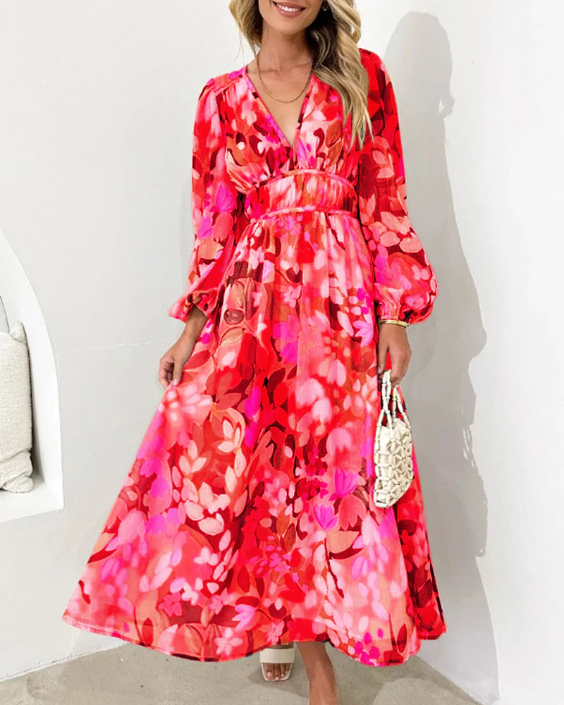 Annie - Boho Floral Maxi Dress 1