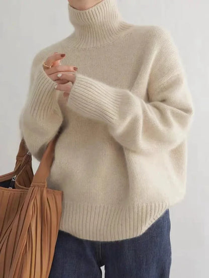 Hazel™ | Cozy High-Neck Wool Sweater