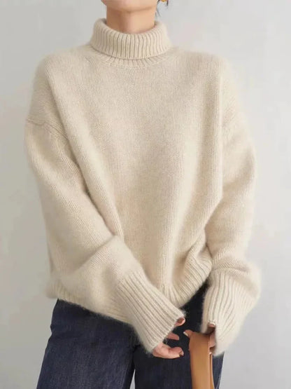 Hazel™ | Cozy High-Neck Wool Sweater