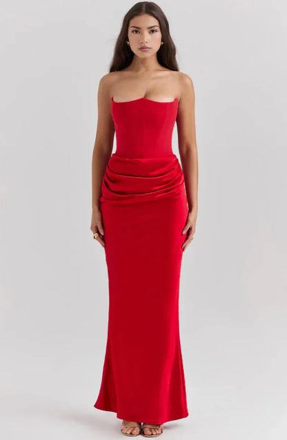 Jessica™ - Strapless Elegant Maxi Dress