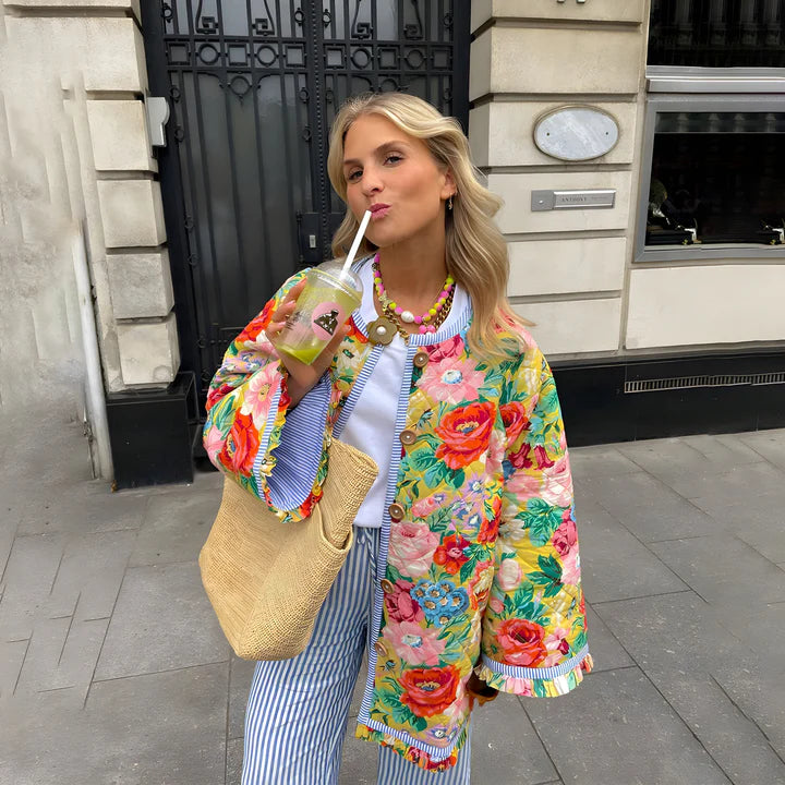 Poppy | Flower Print Jacket