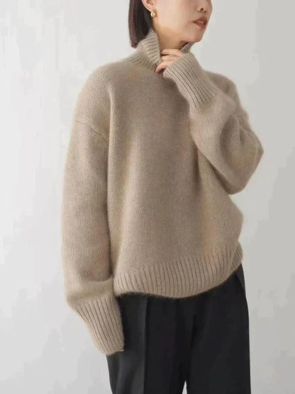 Hazel™ | Cozy High-Neck Wool Sweater