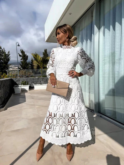 Emilia™ - Stylish French Lace Dress