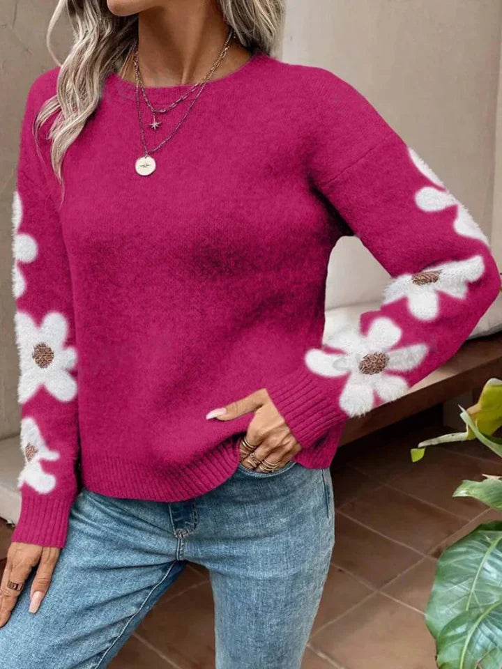 Daisy™ | Floral Detail Sweater