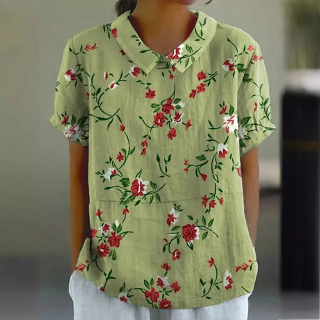 LILA - FLORAL PRINT BLOUSE