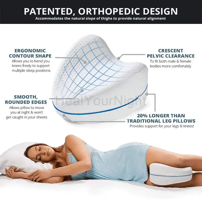 Orthopedic Memory Foam Leg Pillow