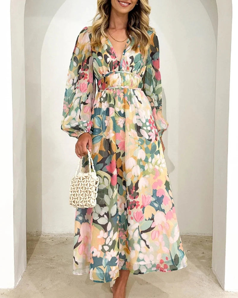 Annie - Boho Floral Maxi Dress 1