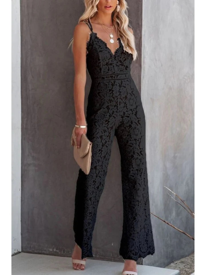 CARLY™ | Elegant Floral Lace Jumpsuit