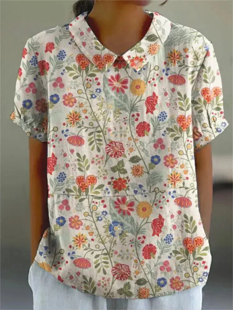 LILA - FLORAL PRINT BLOUSE