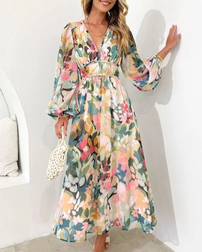 Annie - Boho Floral Maxi Dress 1