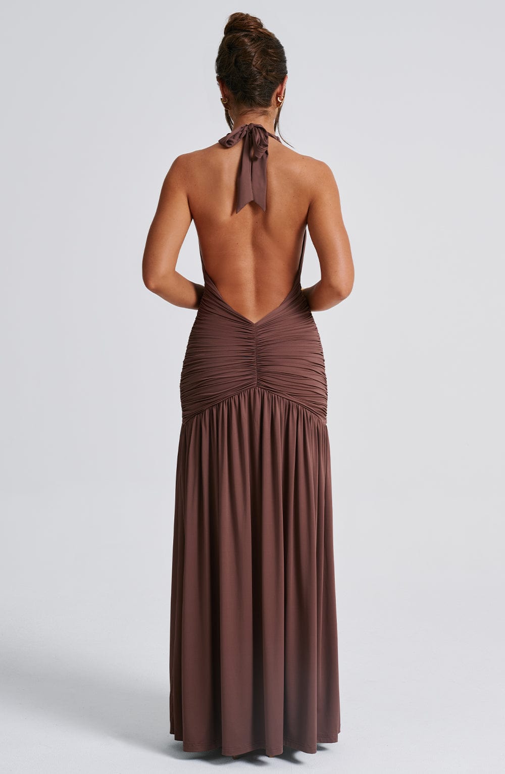 MELANIA MAXI DRESS - CHOCOLATE