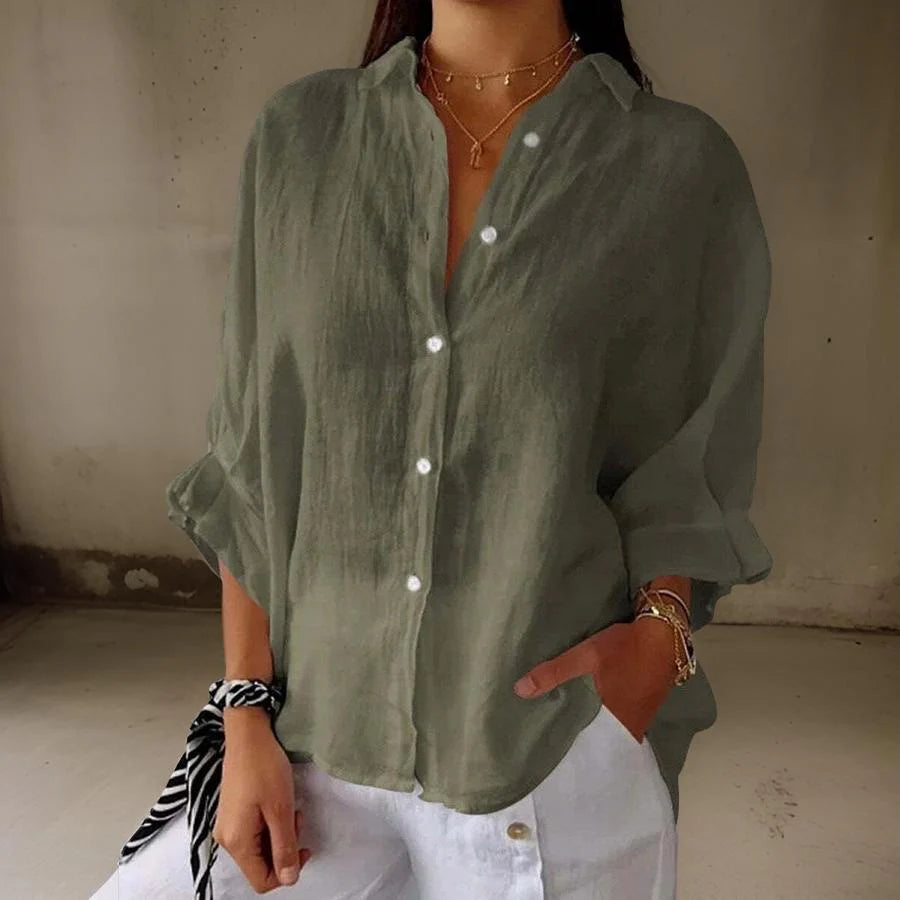 MAY - ELEGANT POLO BLOUSE