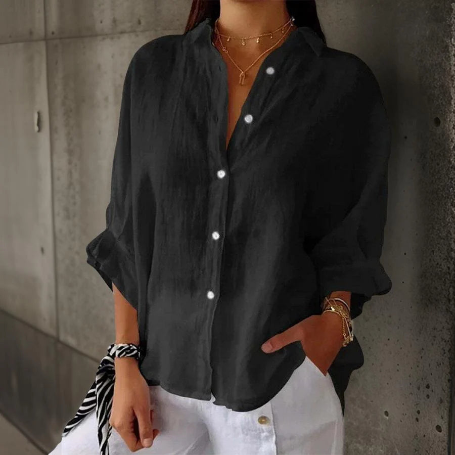 MAY - ELEGANT POLO BLOUSE