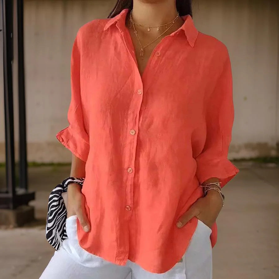 MAY - ELEGANT POLO BLOUSE